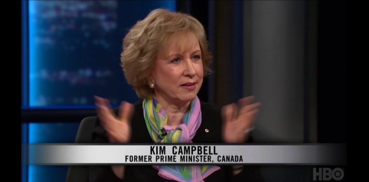 Kim Campbell on Real Time w Bill Maher